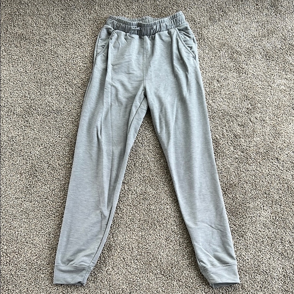 Nike Gray Yoga Joggers with Elastic Waistband